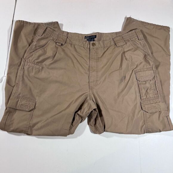 511 Tactical Series Cargo Pants Tan Khaki Men's 42x32 Stained - Picture 3 of 11